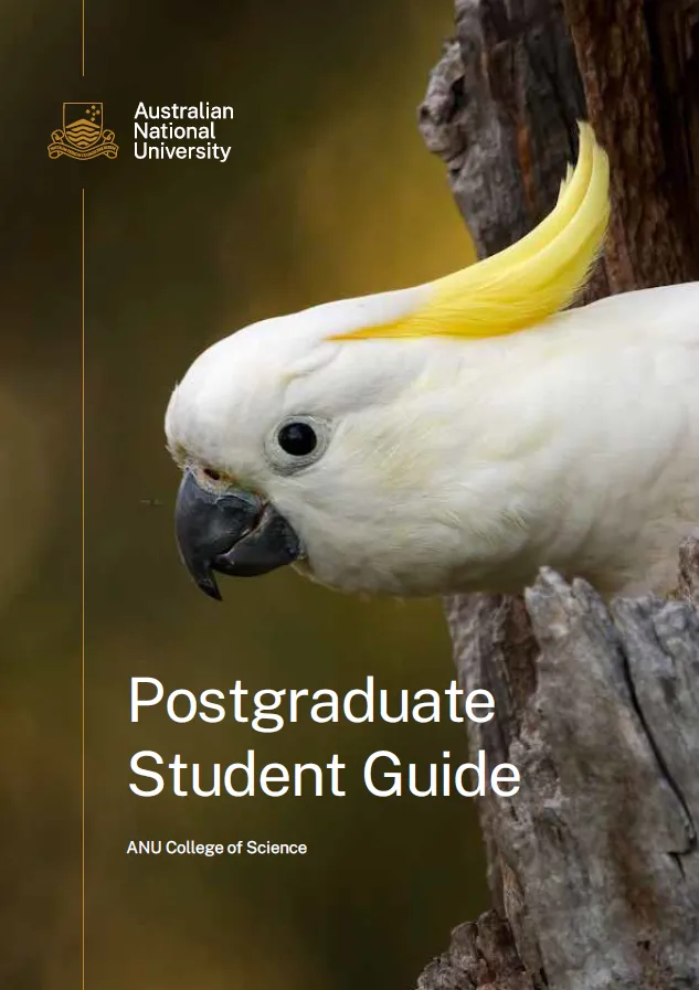 ANU College of Science postgraduate student guide