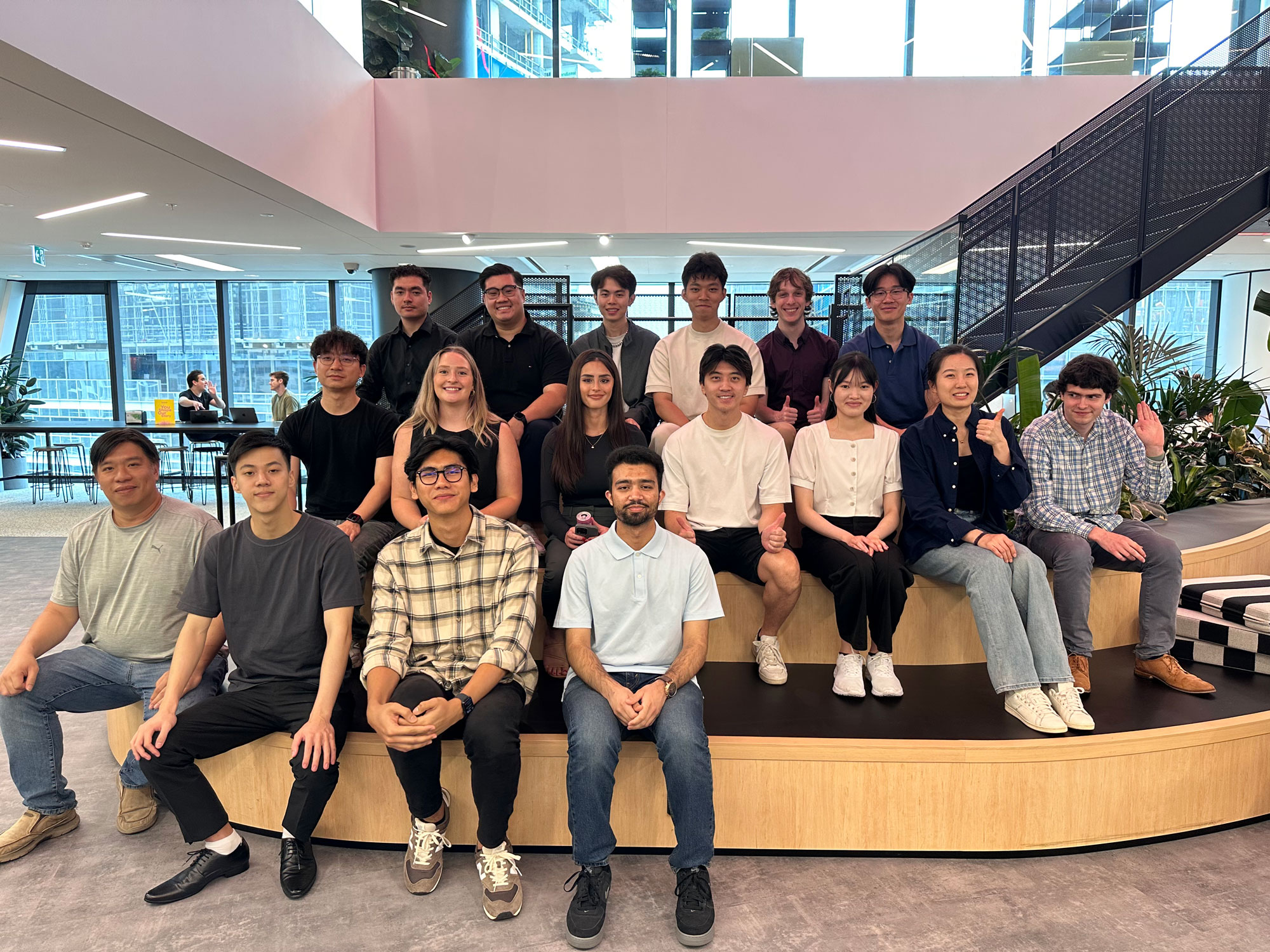 Group photo of the TikTok interns. Photo: supplied