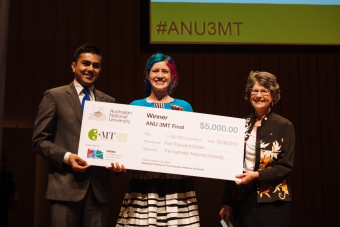 Comeback kid wins 2015 ANU 3MT final
