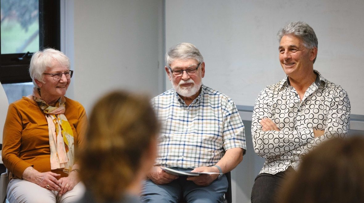 Paddock Trees Under Threat co-authors (from left): Liz and John Baker and Distinguished Professor David Lindenmayer. Photo: Lincoln Magee