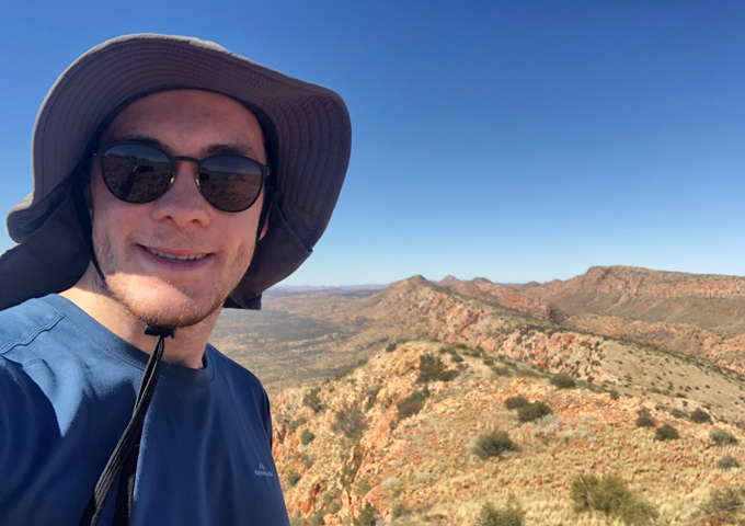 Edmund Hofflin on the Larapinta Trail