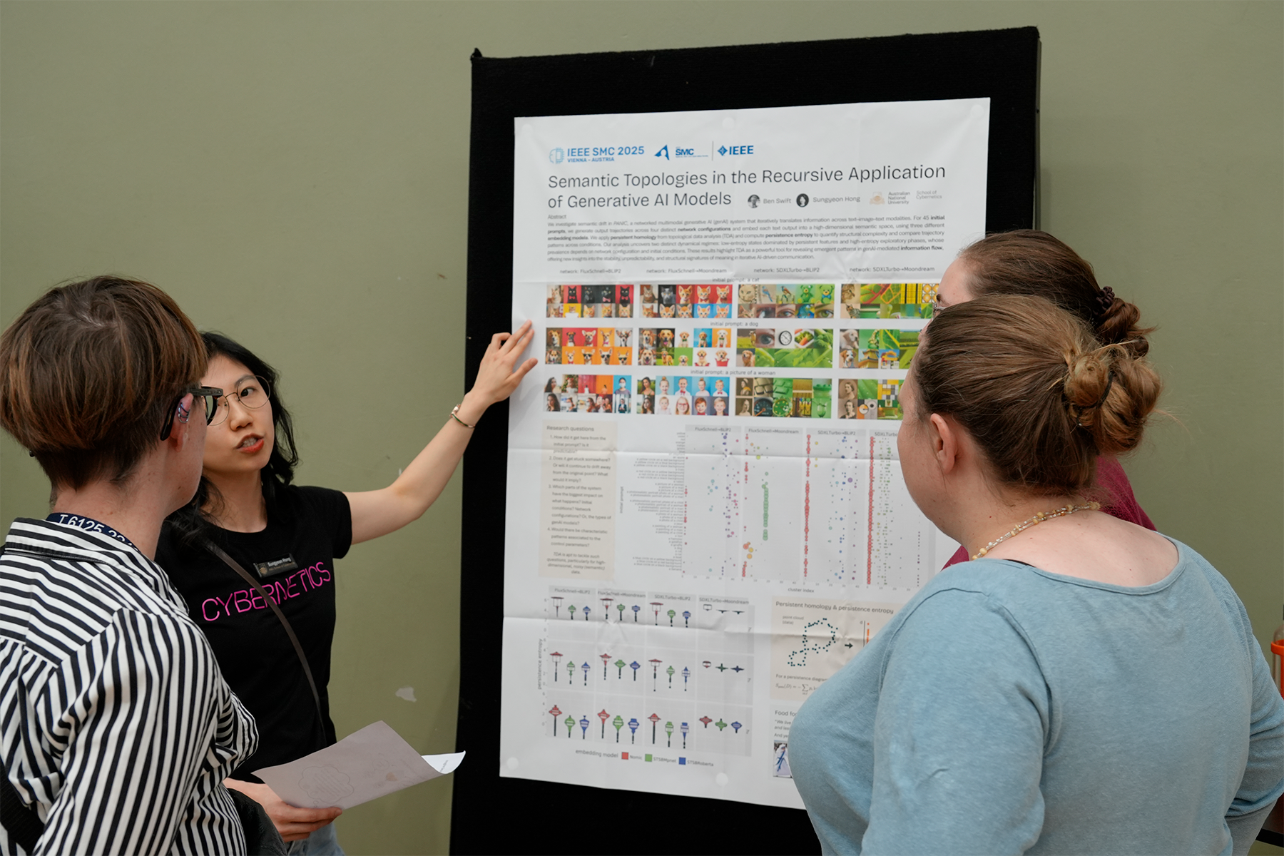 Cybernetics display at the College Showcase