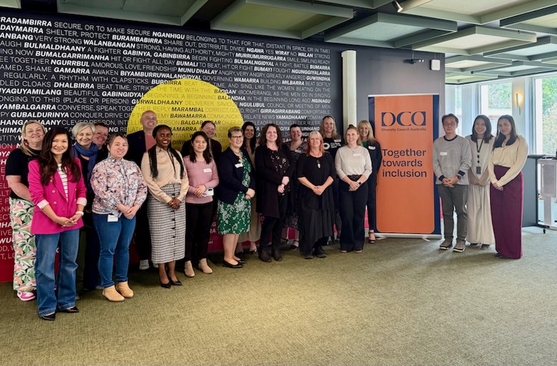 Attendees at the Diversity Council Australia’s (DCA) Key Contact Community Forum hosted at ANU on 31 October 2025.
