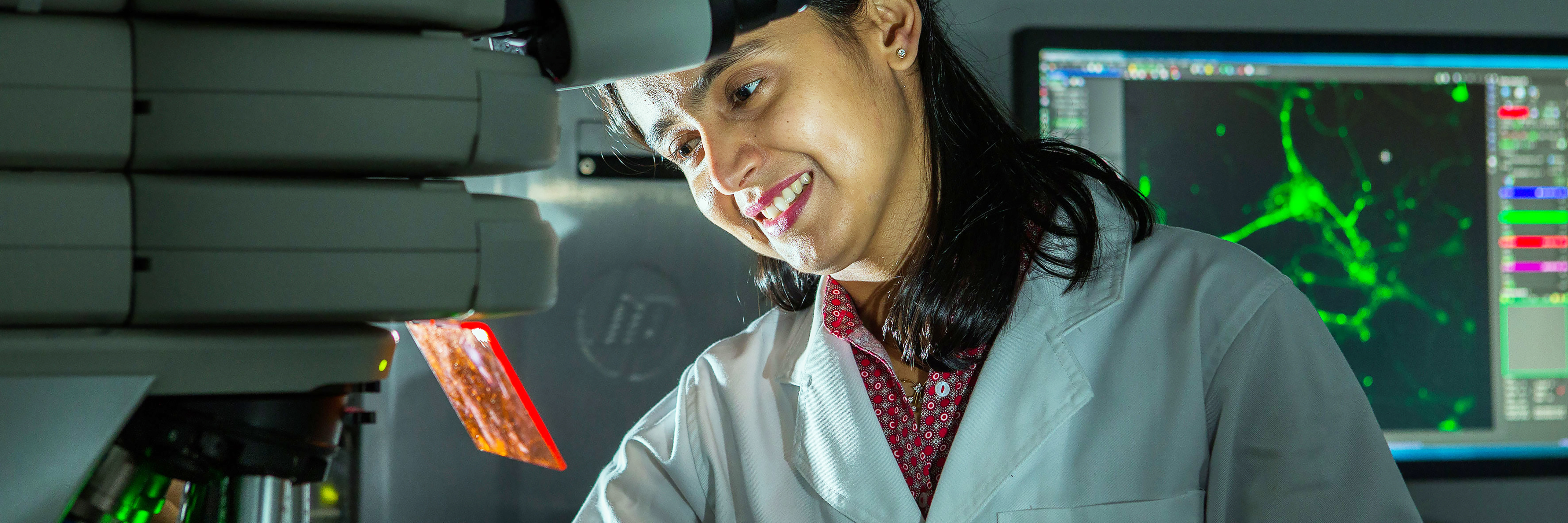 An image featuring a dynamic and collaborative research environment